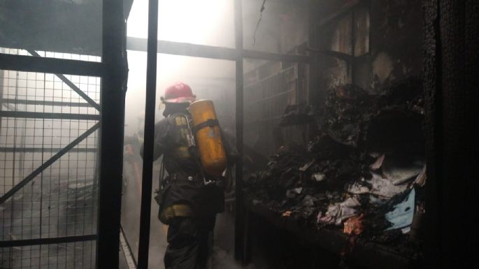 Se incendió un depósito en calle 25 de Mayo y Colón
