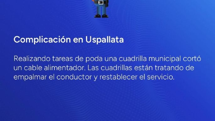 Al final, no fueron los actos vandálicos los que cortaron la luz en Uspallata, mirá el video