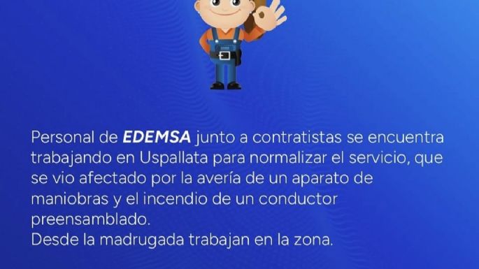 Al final, no fueron los actos vandálicos los que cortaron la luz en Uspallata, mirá el video