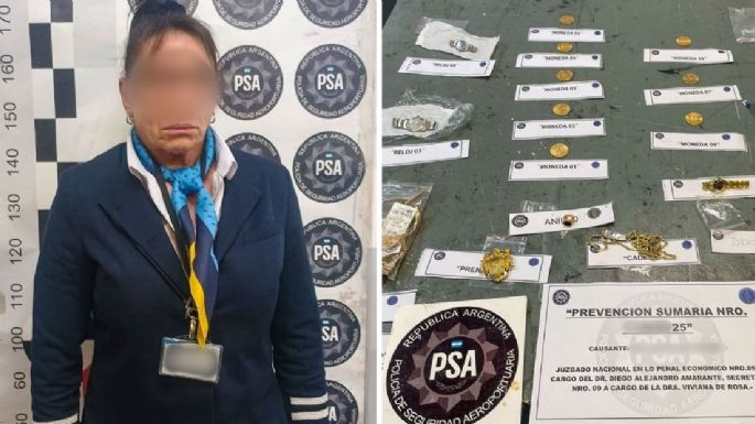 Detuvieron a una azafata de Aerolíneas por contrabandear relojes, celulares y joyas