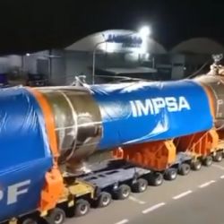 Demoran el traslado del reactor "más grande del país" por falta de autorización de Vialidad Nacional