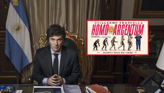 Milei defendió la película de Francella