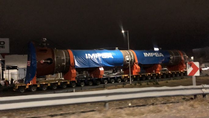 Arrancó el mega operativo para trasladar el reactor de IMPSA