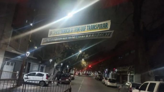 Pasacalles con amenazas para Boca aparecieron en Mendoza