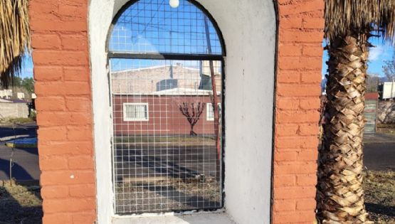 Indignación: en Las Heras se roban hasta la Virgen