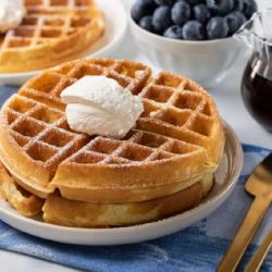 Cómo preparar waffles salados