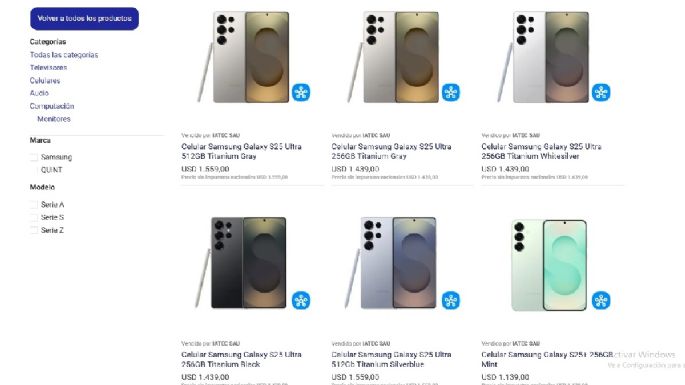 Celulares y televisores por courrier desde Tierra del Fuego sin IVA, precios y productos