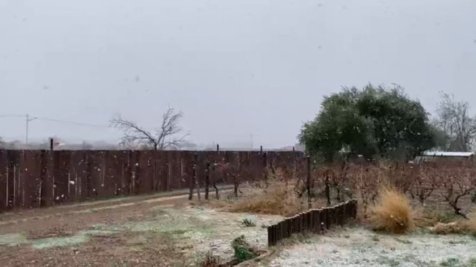La tormenta de Santa Rosa se convirtió nevadas en el llano