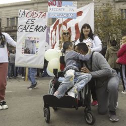 Movilización con el veto a la ley de Emergencia en Discapacidad 