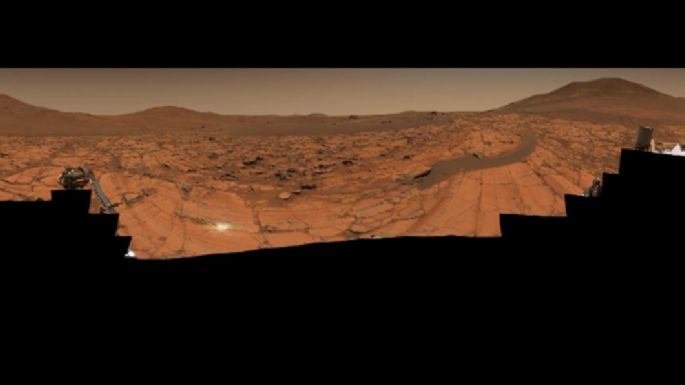 Capturan una impresionante panorámica del cielo de Marte
