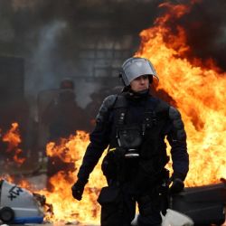 Bloqueos y detenidos en Francia durante una jornada de protesta