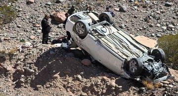 Un hombre resultó gravemente herido tras volcar en la ruta 7