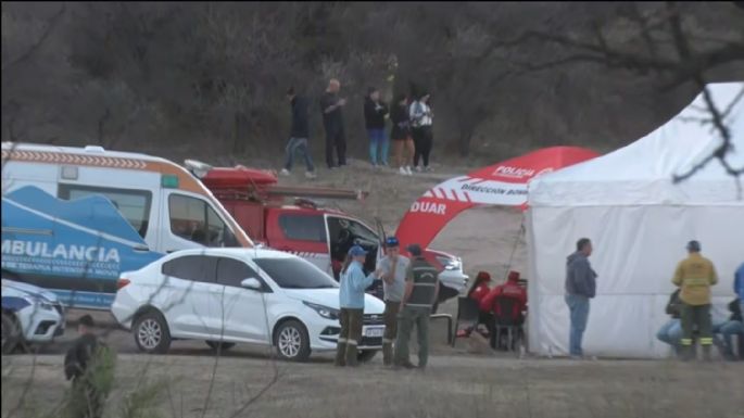 Encontraron los cuerpos Cristian Flank y su hijo de 3 años en el Dique El Cajón