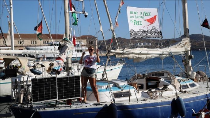 Zarpó la flota solidaria que desafiará los drones de Israel para ayudar a Gaza