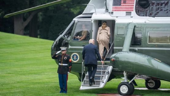 El helicóptero en el que viajaba Donald Trump sufrió problemas técnicos