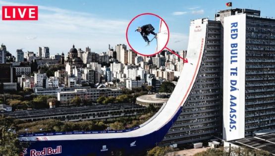 Un skater se lanzó más grande del mundo y batió dos récords Guiness en Porto Alegre