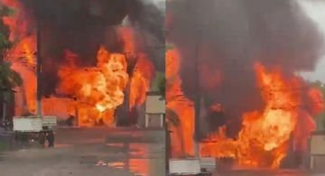 Feroz incendio en un depósito de garrafas de Tucumán