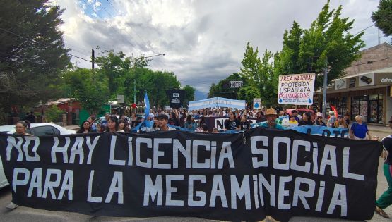 Así fue la movilización contra la minería en Uspallata