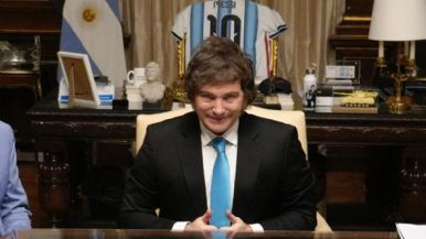 Foto iliustrativa de  Javier Milei confirmó que no viajará a la final del Mundial para mantener la cábala