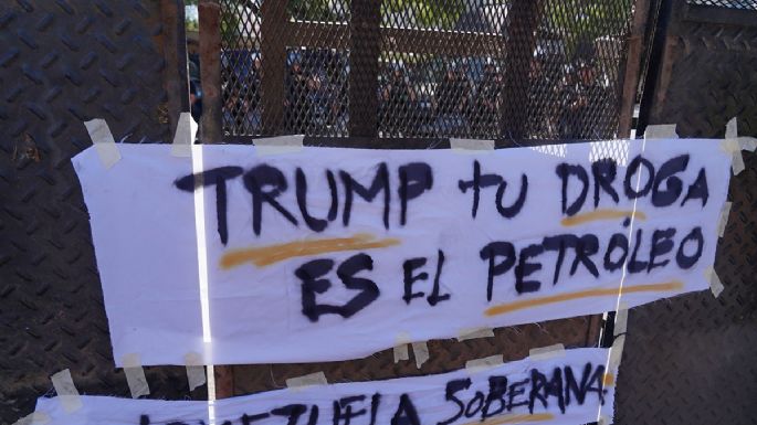 La izquierda se movilizó a la embajada de Estados Unidos