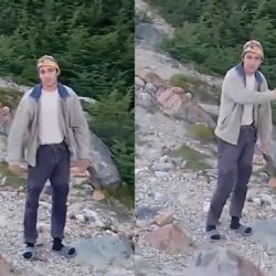 Un vecino de El Calafate encontró a turistas extranjeros haciendo una fogata en el bosque 