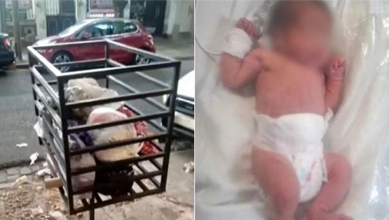 “Con el cordón umbilical y bolsas encima”: contó la policía que encontró a la bebé en el tacho