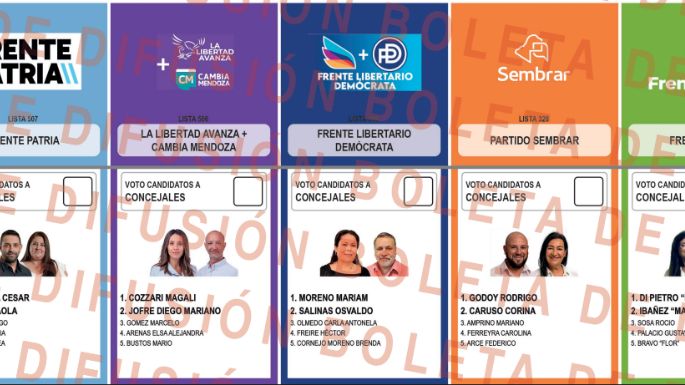 Atención: así es la boleta de candidatos en Rivadavia