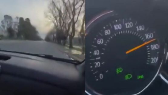Dos mujeres se filmaron manejando a 180 km/h y lo compartieron en sus redes 