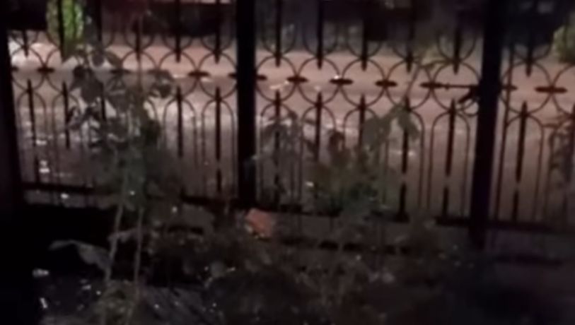 Video: casas inundadas por las obras viales de Las Heras