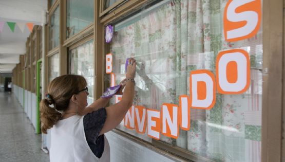 El mensaje del gobierno en el primer día de clases