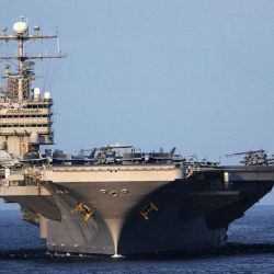 EEUU reposicionó el portaaviones más grande mundo a Medio Oriente