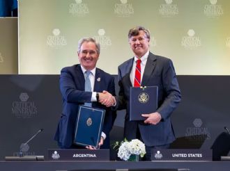 EE.UU. y la Argentina firmaron un acuerdo de minerales críticos