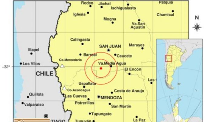 Tembló en San Juan y se sintió en Mendoza