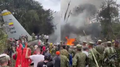 Foto iliustrativa de  Avión Hércules con más de 100 soldados se estrelló en Colombia 