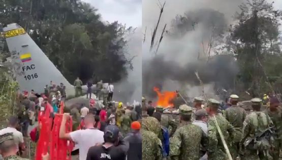 Avión Hércules con más de 100 soldados se estrelló en Colombia 