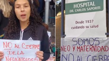 Crece el enojo en Rivadavia por el cierre de la maternidad del Hospital Saporiti