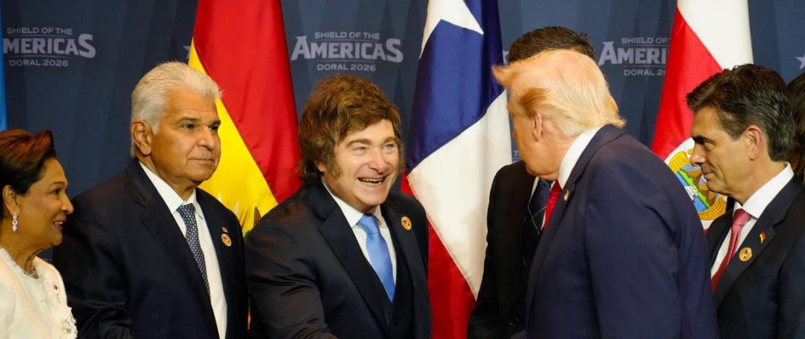 Milei participó de la cumbre “Escudo de las Américas” convocada por Trump