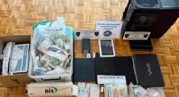 Los elementos encontrados en uno de los domicilios allanados por el robo de fármacos