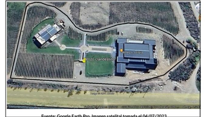 La esposa de Pablo Toviggino construyó un pozo de agua en zona restringida