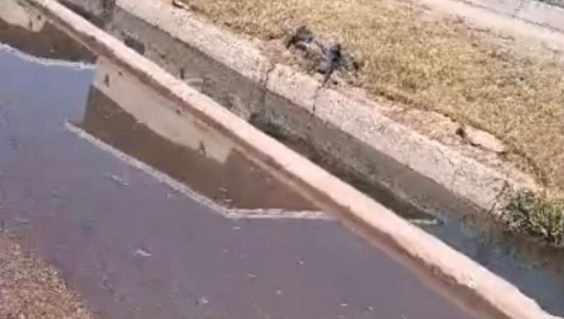 Duró poco el "maquillaje" en Las Heras: acequias desbordadas por líquidos cloacales