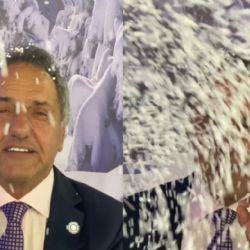 Scioli grabó un video de bajo presupuesto para promocionar la temporada invernal: “Es un sketch de Videomatch”