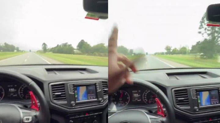 Manejaba a casi 200 km/h, lo subió a redes y fue identificado: será inhabilitado