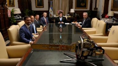 Foto iliustrativa de  Javier Milei recibió al empresario estadounidense Peter Thiel