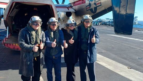 Milei participará de ejercicios navales tras la llegada del portaviones USS Nimitz a Mar del Plata 