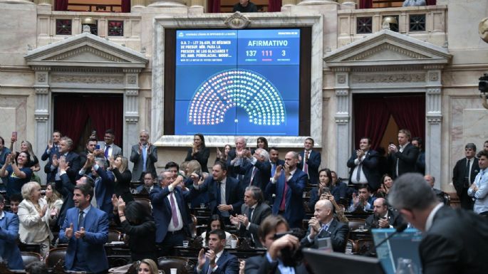 La Libertad Avanza y aliados convirtieron en ley la reforma de la Ley de Glaciares