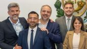 Foto ilustrativa de la nota titulada: Nuevo capítulo del sugestivo acercamiento entre Ulpiano Suarez y Matías Stevanato
