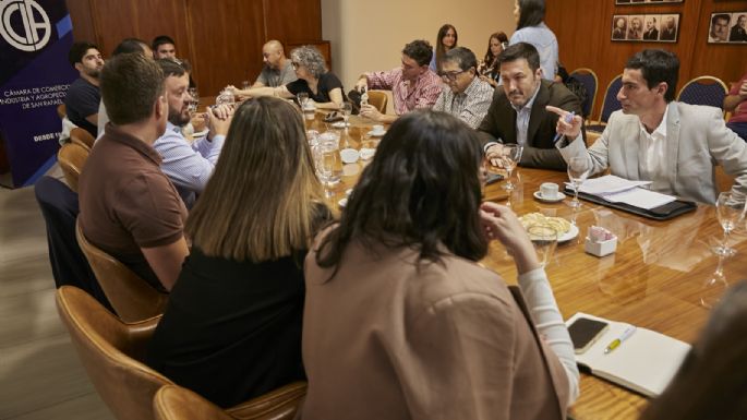 Luis Petri en San Rafael y Malargüe, analizó mejorar créditos para Pymes y generar más empleos
