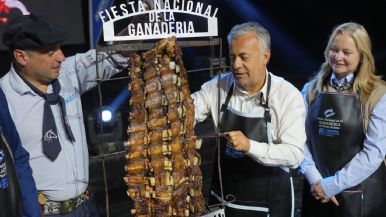 Foto iliustrativa de  Fiesta de la Ganadería: Cornejo anunció la licitación del anillado eléctrico del Sur