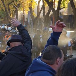 Gas pimienta: lo que no se vio de la última marcha universitaria en Mendoza