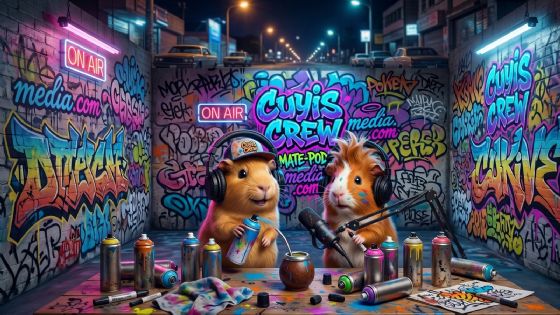 Los Cuyis se ríen del funcionario paria y el misterio de los grafitis en los medios